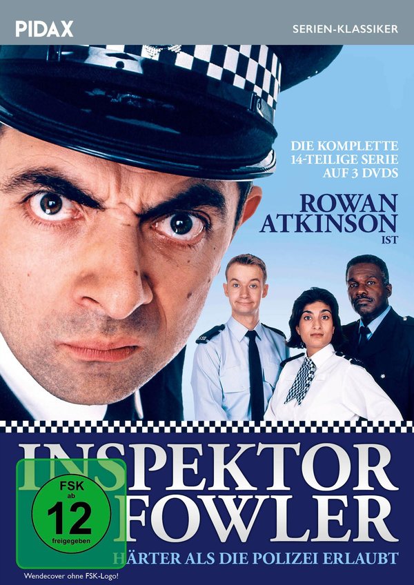 Inspektor Fowler - Härter als die Polizei erlaubt (The Thin Blue Line) / Die komplette 14-teilige Kulterie mit Rowan Atkinson (bekannt als „Mr. Bean“) (Pidax Serien-Klassiker)  [2 DVDs]  (DVD)