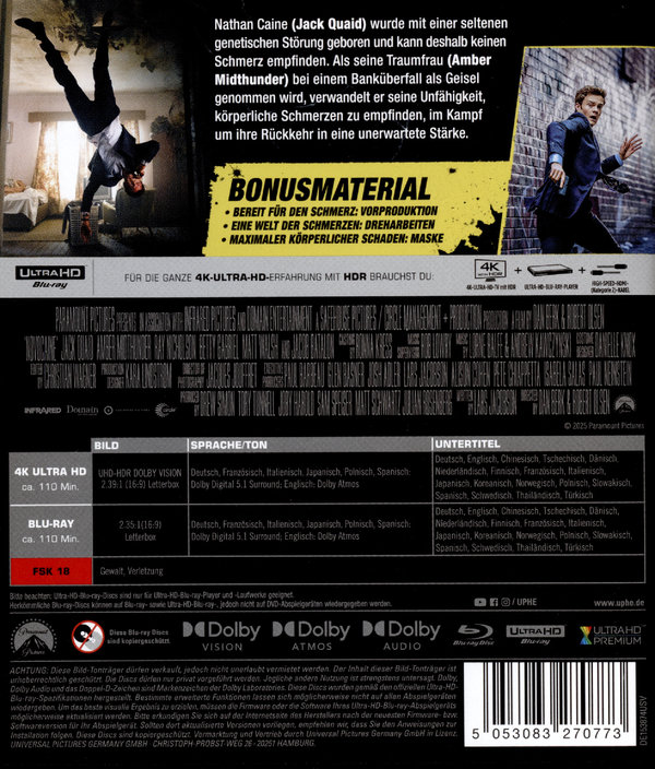 Mr. No Pain  (4K Ultra HD) (+ Blu-ray)