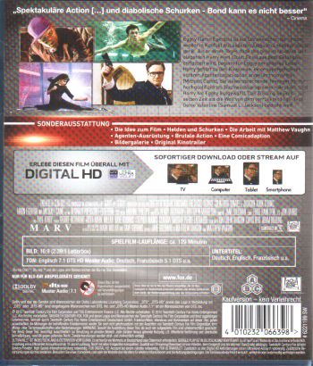 Kingsman - The Secret Service (blu-ray)