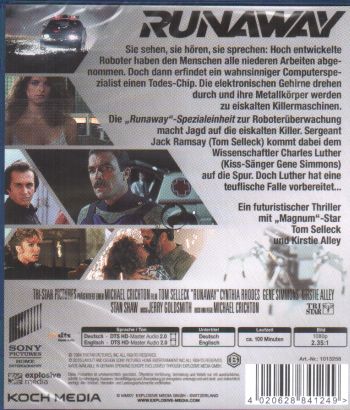 Runaway - Spinnen des Todes (blu-ray)