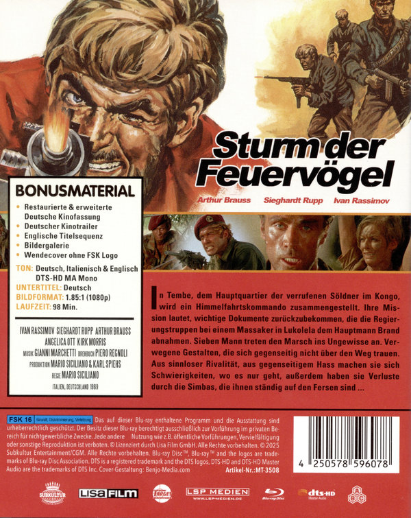 Sturm der Feuervögel (7 dreckige Teufel) - Lisa Film Kollektion #14  (UNCUT)  (Blu-ray Disc)