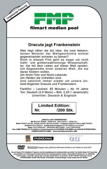 Dracula jagt Frankenstein - Limited Edition (A)