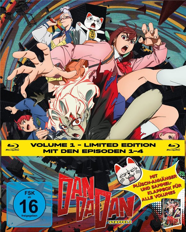 DAN DA DAN - Staffel 1, Volume 1 LTD. - Mit Plüsch-Anhänger und Sammelklappbox für alle Volumes  (Blu-ray Disc)