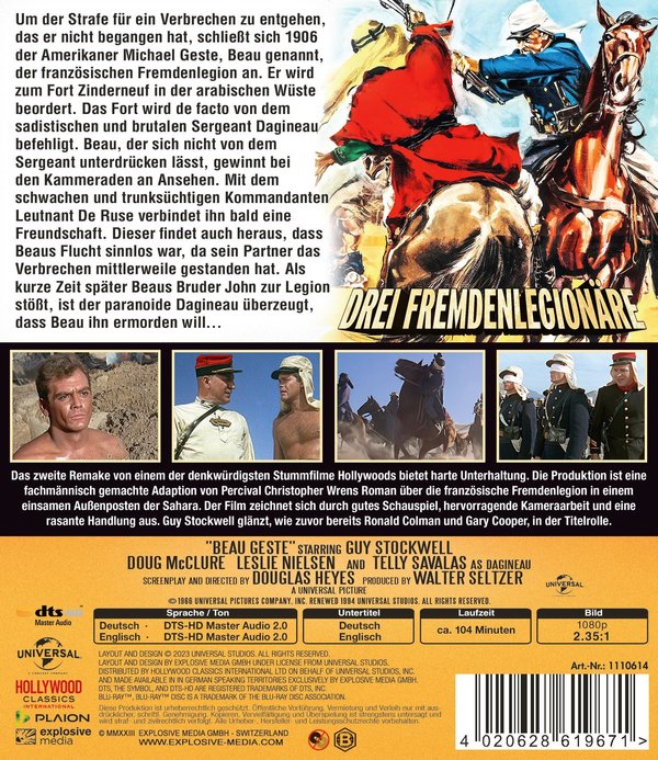 Drei Fremdenlegionäre (blu-ray)