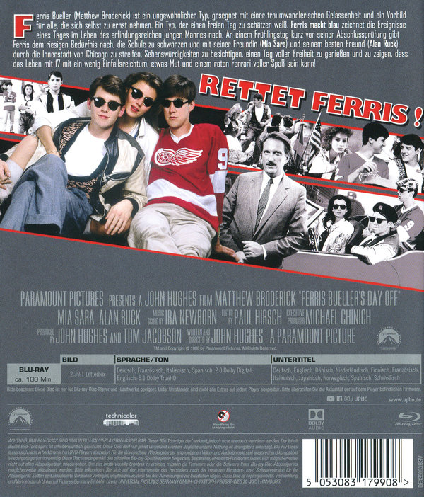 Ferris macht blau (blu-ray)