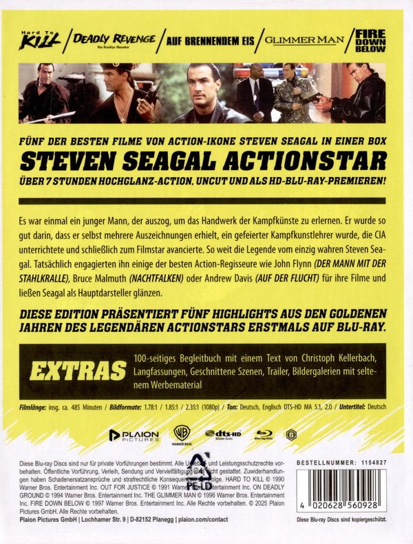 Steven Seagal: Actionstar  [5 BRs]  (Blu-ray Disc)