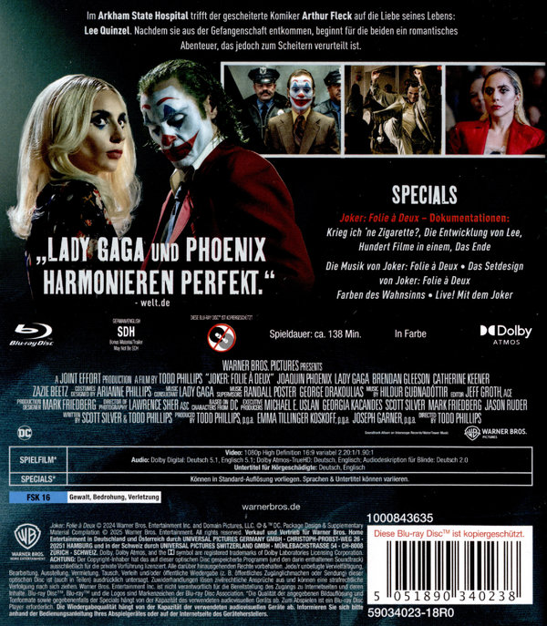 Joker: Folie à Deux  (Blu-ray Disc)
