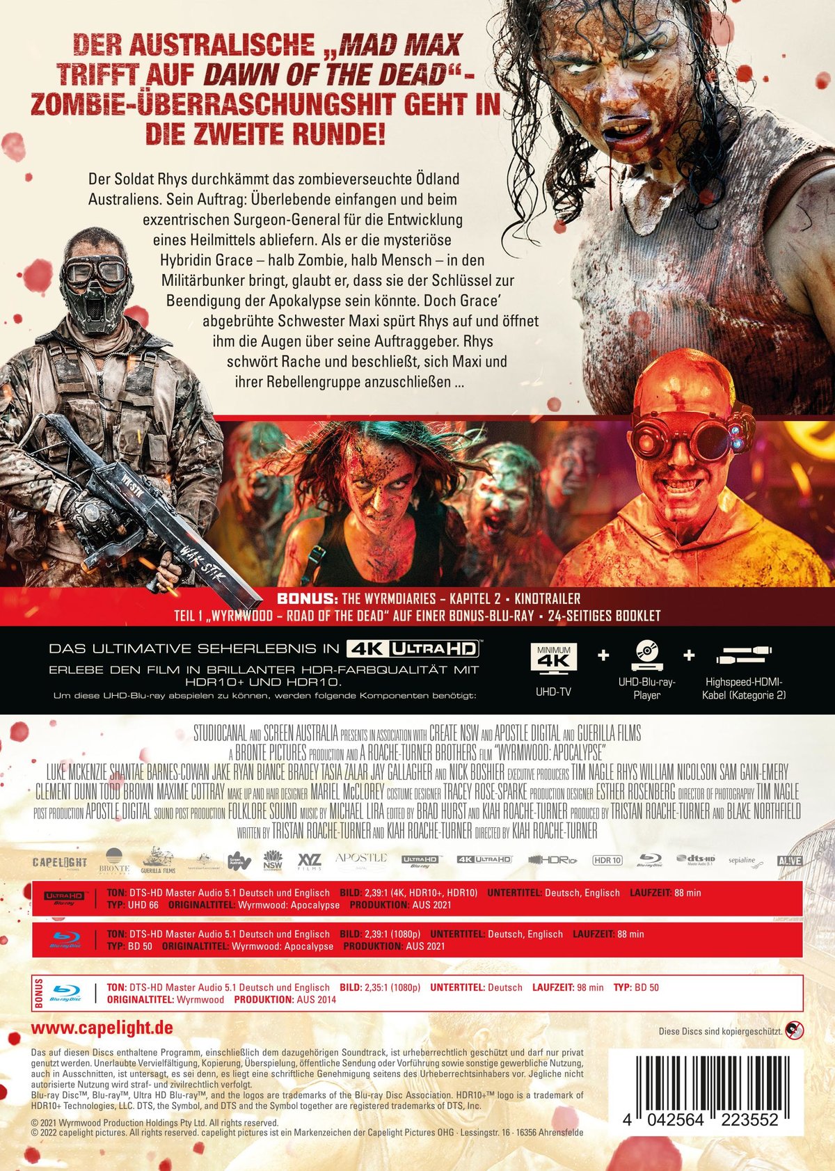 Wyrmwood: Apocalypse - Uncut Mediabook Edition (4K Ultra HD+blu-ray)