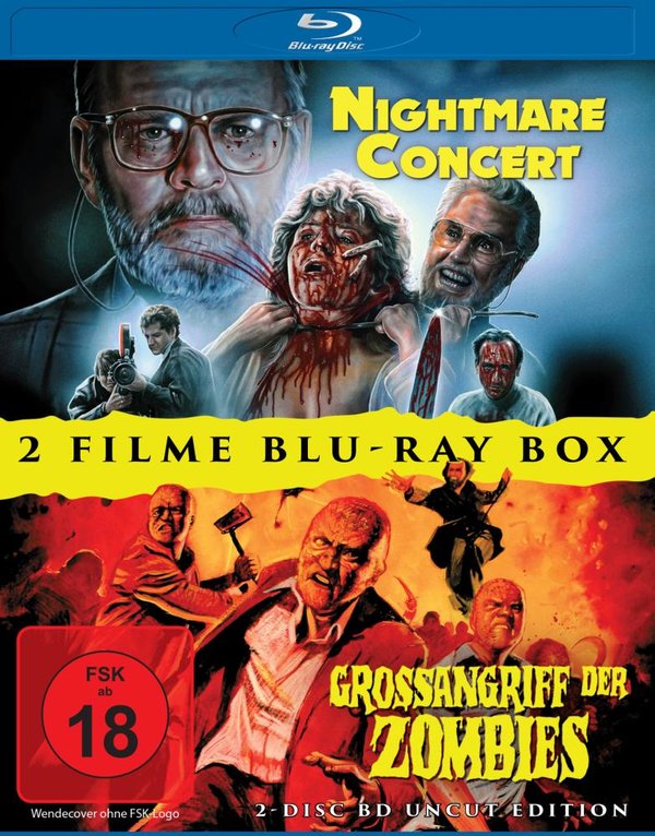 NIGHTMARE CONCERT + GROSSANGRIFF DER ZOMBIES - 2 Disc BD Uncut Horror Box  [2 BRs]  (Blu-ray Disc)