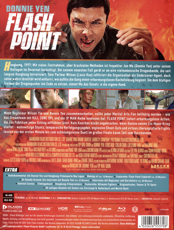 Flash Point - Uncut Mediabook Edition  (4K Ultra HD+blu-ray)