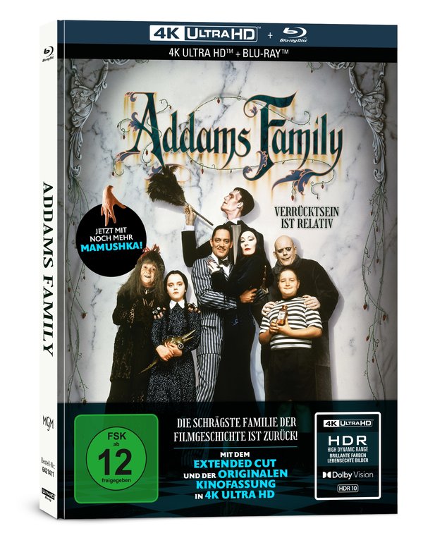 Addams Family - Uncut Mediabook Edition (4K Ultra HD+blu-ray)