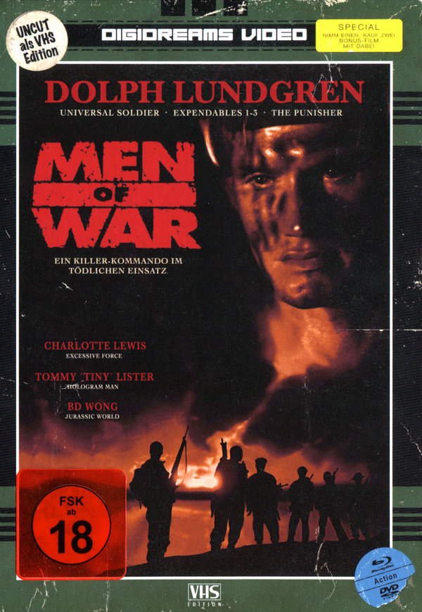Men of War - VHS Design Edition - Uncut Mediabook Edition (DVD+blu-ray)