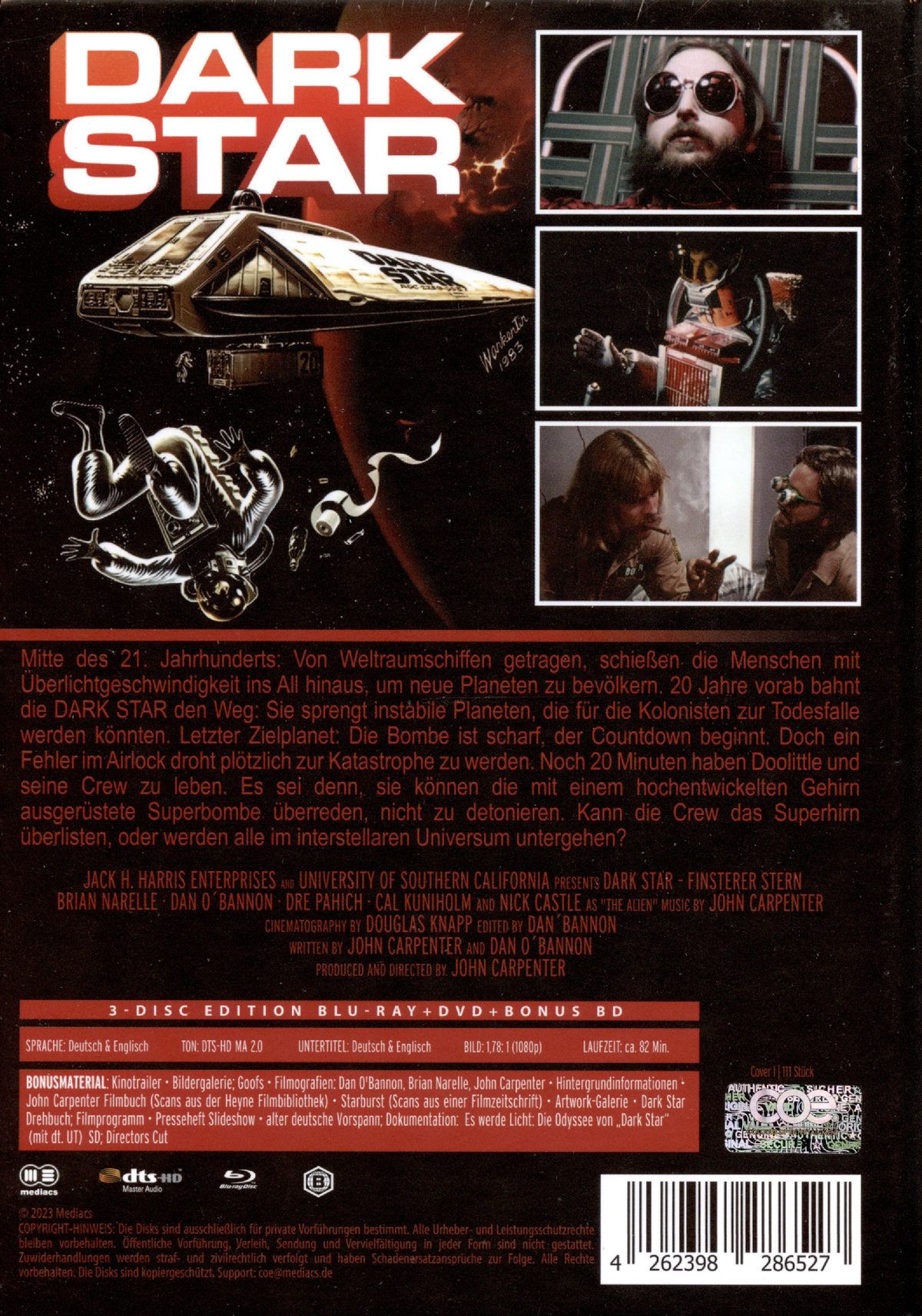 Dark Star - Uncut Mediabook Edition (DVD+blu-ray) (I) 