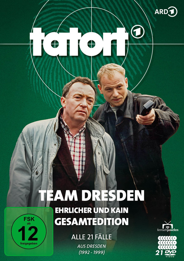 Tatort - Team Dresden Gesamtedition: Ehrlicher & Kain (Peter Sodann & Bernd Michael Lade) - Alle 21 Fälle aus Dresden  [21 DVDs]  (DVD)