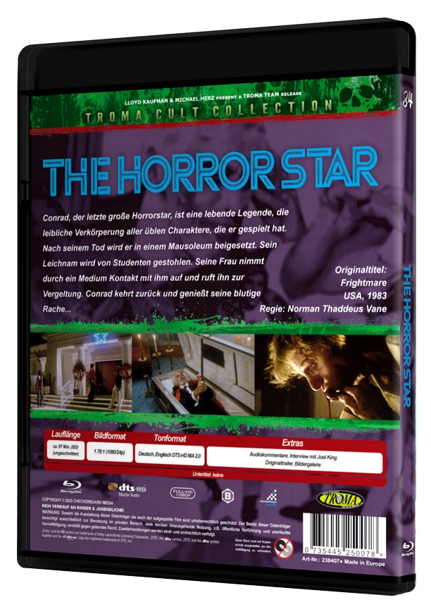 Frightmare – The Horrorstar - Uncut Edition  (blu-ray)