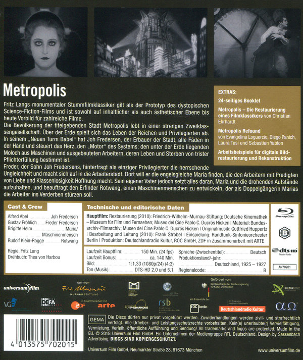 Metropolis (blu-ray)