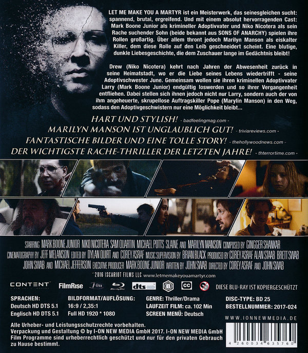 Let me make you a Martyr (blu-ray)