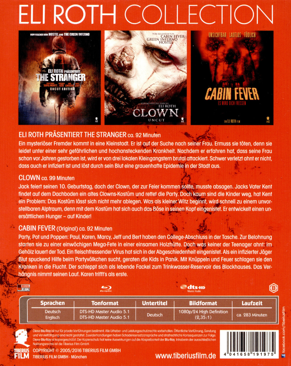 Eli Roth Collection - Uncut Edition (blu-ray)