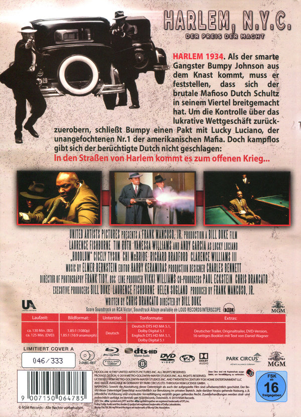 Harlem N.Y.C. - Der Preis der Macht - Uncut Mediabook Edition (DVD+blu-ray) (A)