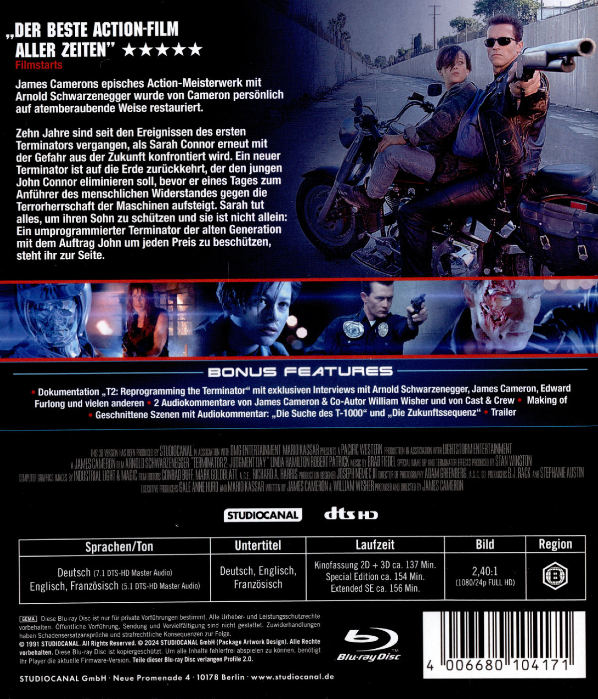 Terminator 2 - 3D+Blu-ray  (2024) (Blu-ray 3D)