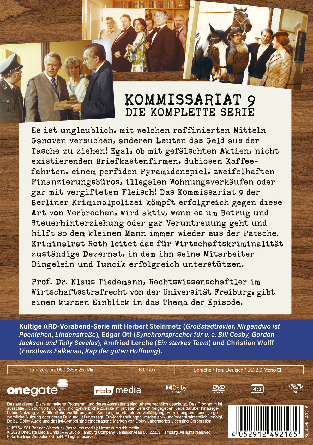 Kommissariat 9 - Die komplette Serie  [6 DVDs]  (DVD)