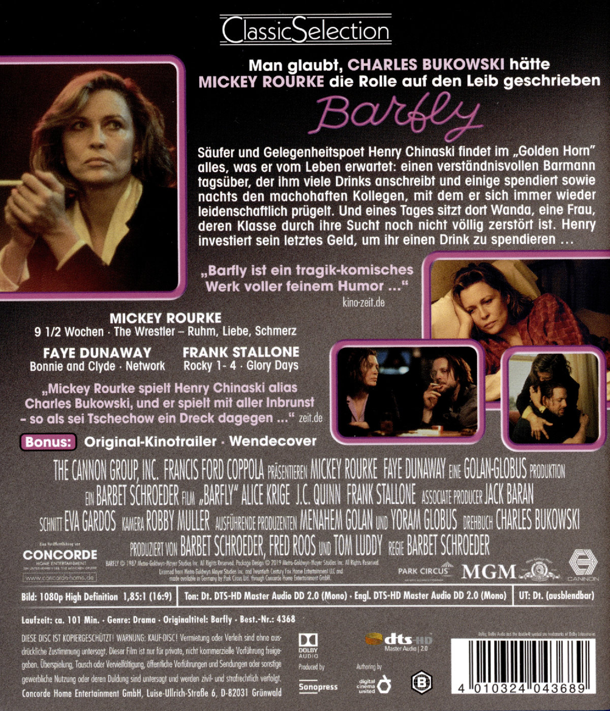 Barfly (blu-ray)