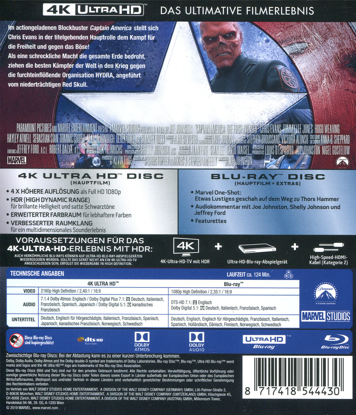 Captain America - The First Avenger (4K Ultra HD)