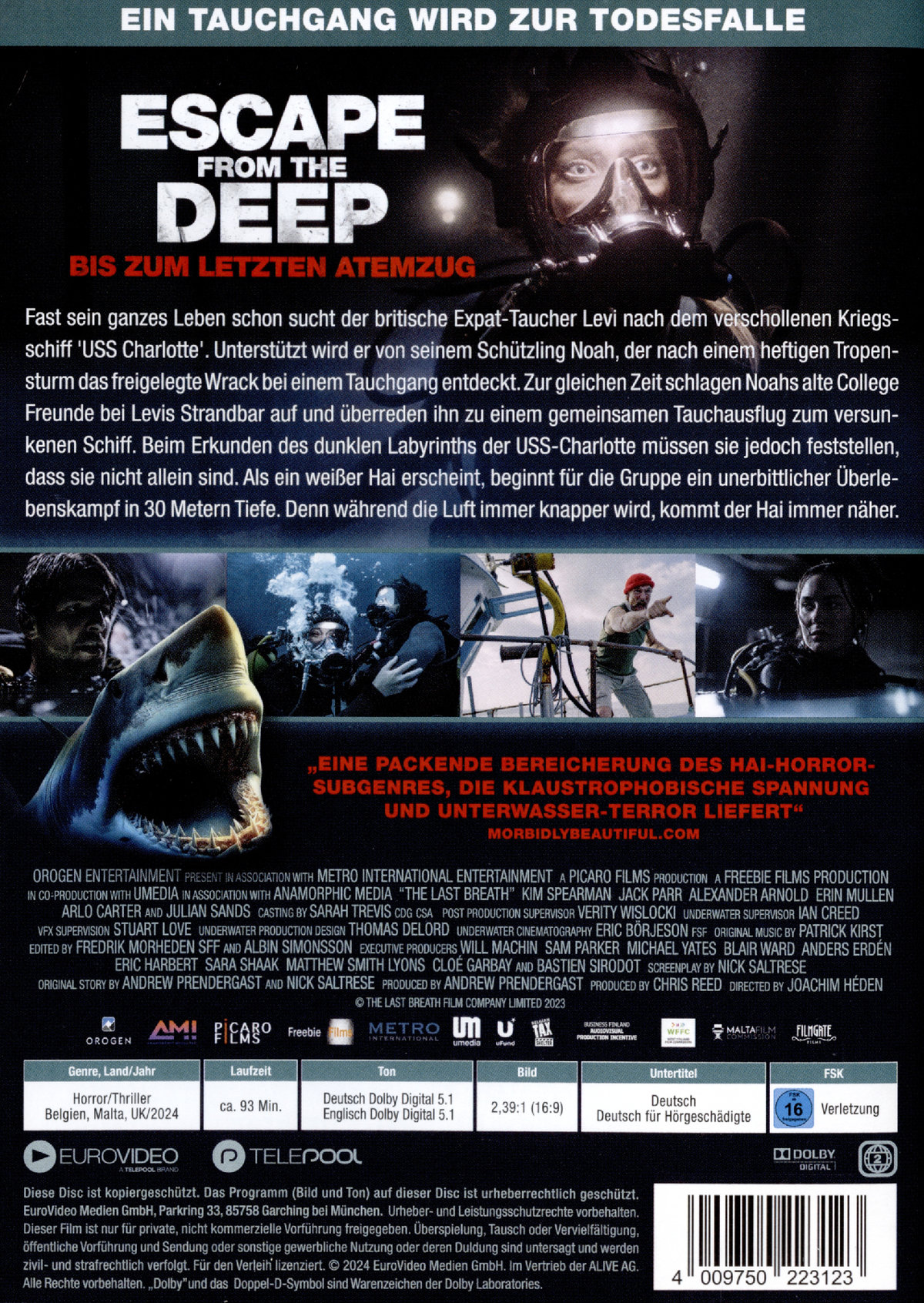 Escape from the Deep - Bis zum letzten Atemzug  (DVD)