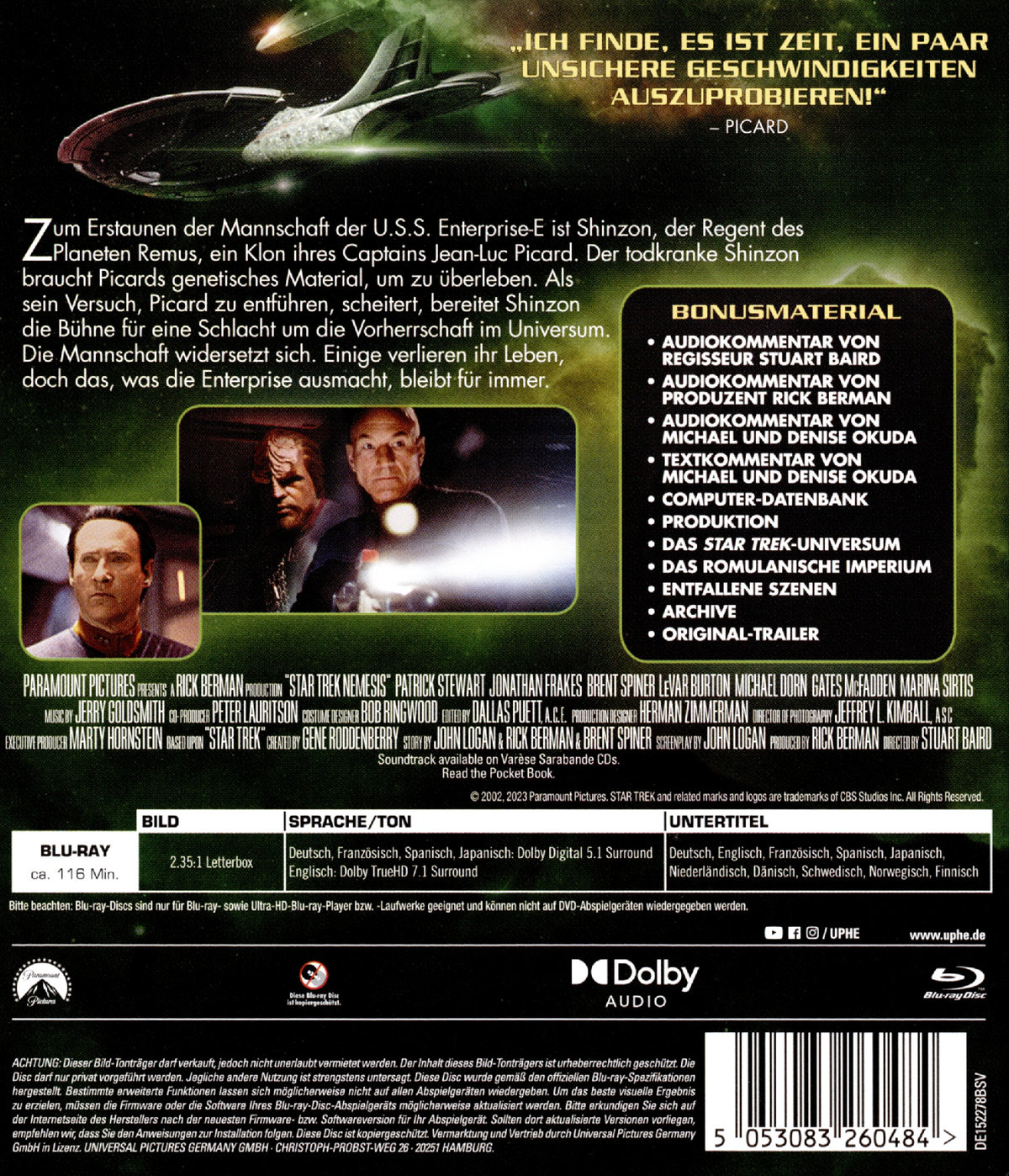 Star Trek 10 - Nemesis (blu-ray)