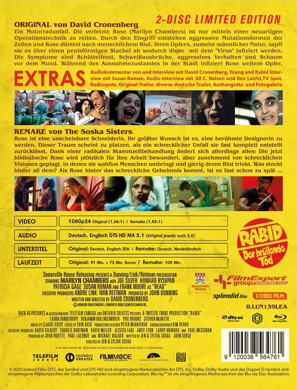 Rabid - 2-Disc Limited Edition (Original + Remake)  (Blu-ray Disc)