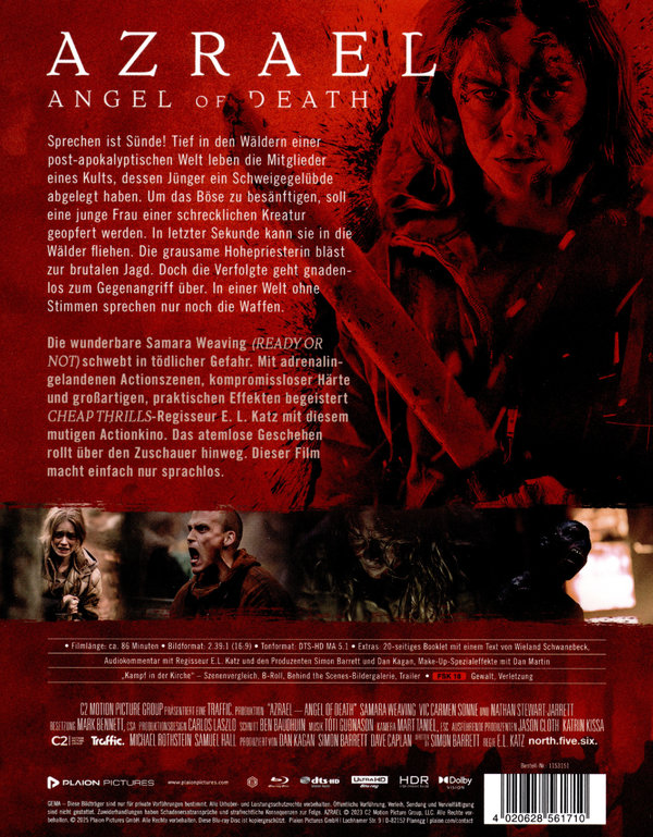 Azrael - Angel of Death - Uncut Mediabook Edition  (4K Ultra HD+blu-ray)