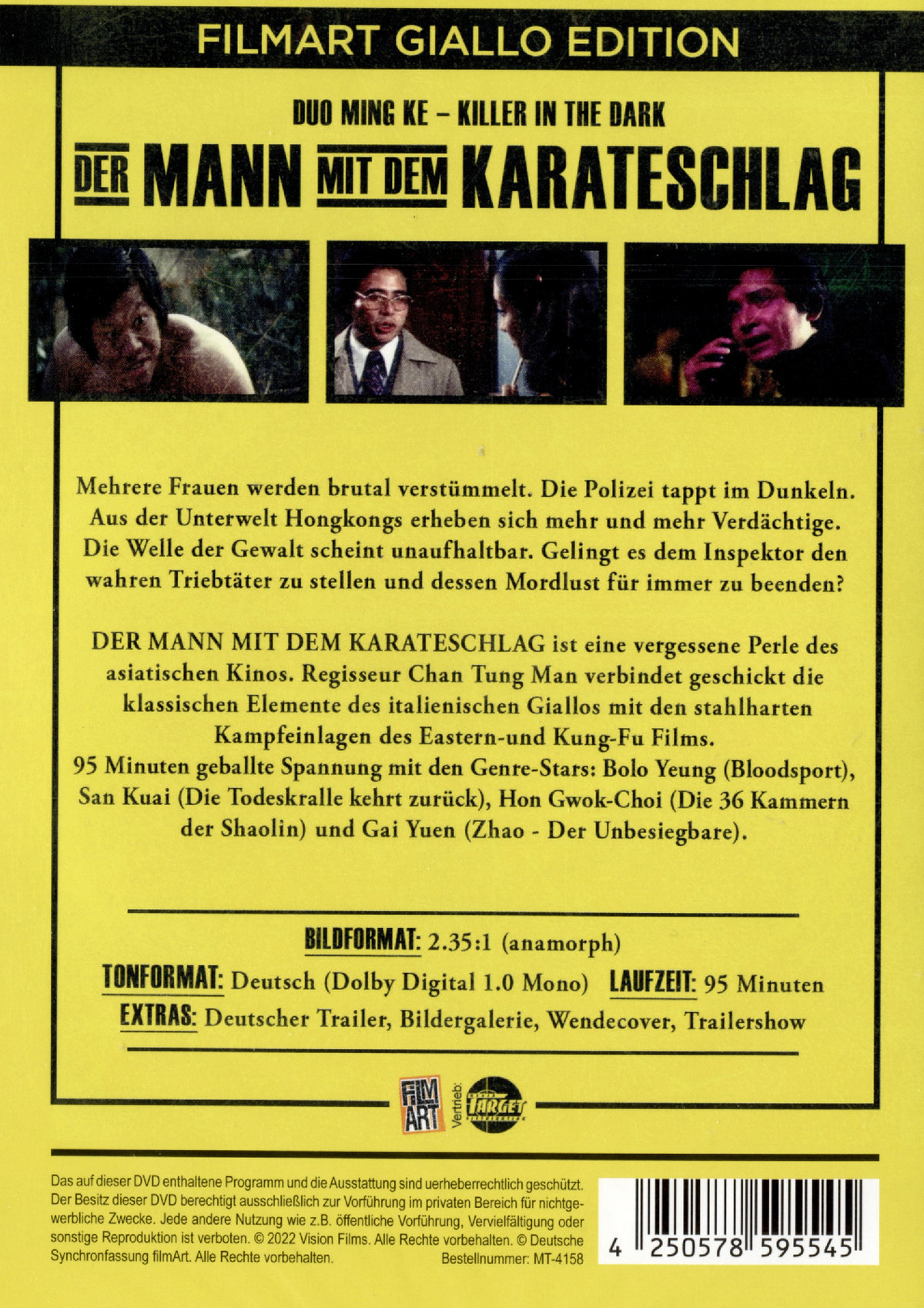 Mann mit dem Karateschlag, Der - Uncut Giallo Edition Crossover