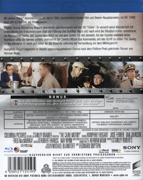 Caine war Ihr Schicksal, Die (blu-ray)