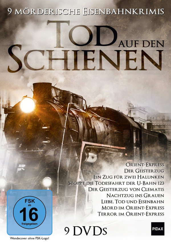 Tod auf den Schienen - 9 mörderische Eisenbahnkrimis, bei denen das Verbrechen an Bord ist (Pidax Film- und Hörspielverlag)  [9 DVDs]  (DVD)