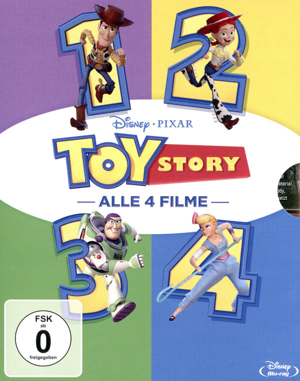 Toy Story 1-4 (blu-ray)