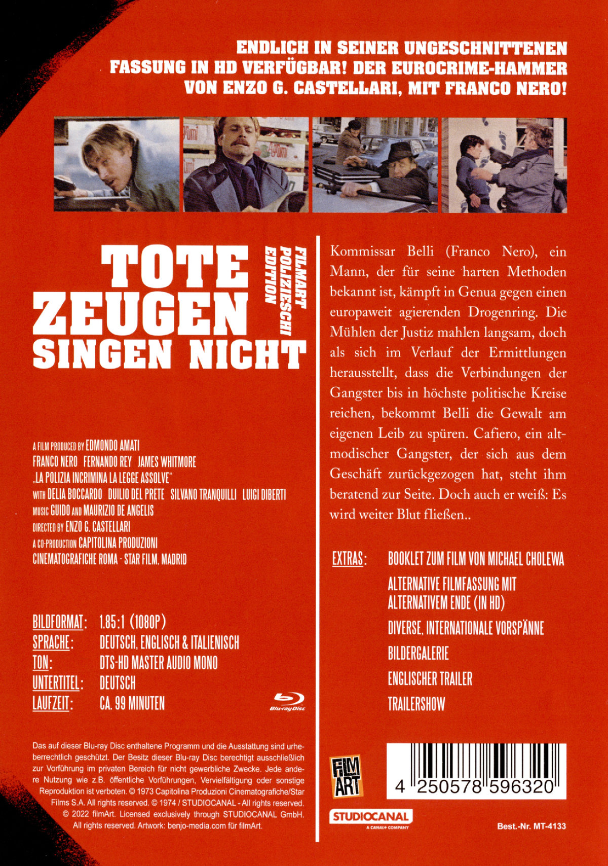 Tote Zeugen singen nicht - Uncut Poliziischi Edition (blu-ray)