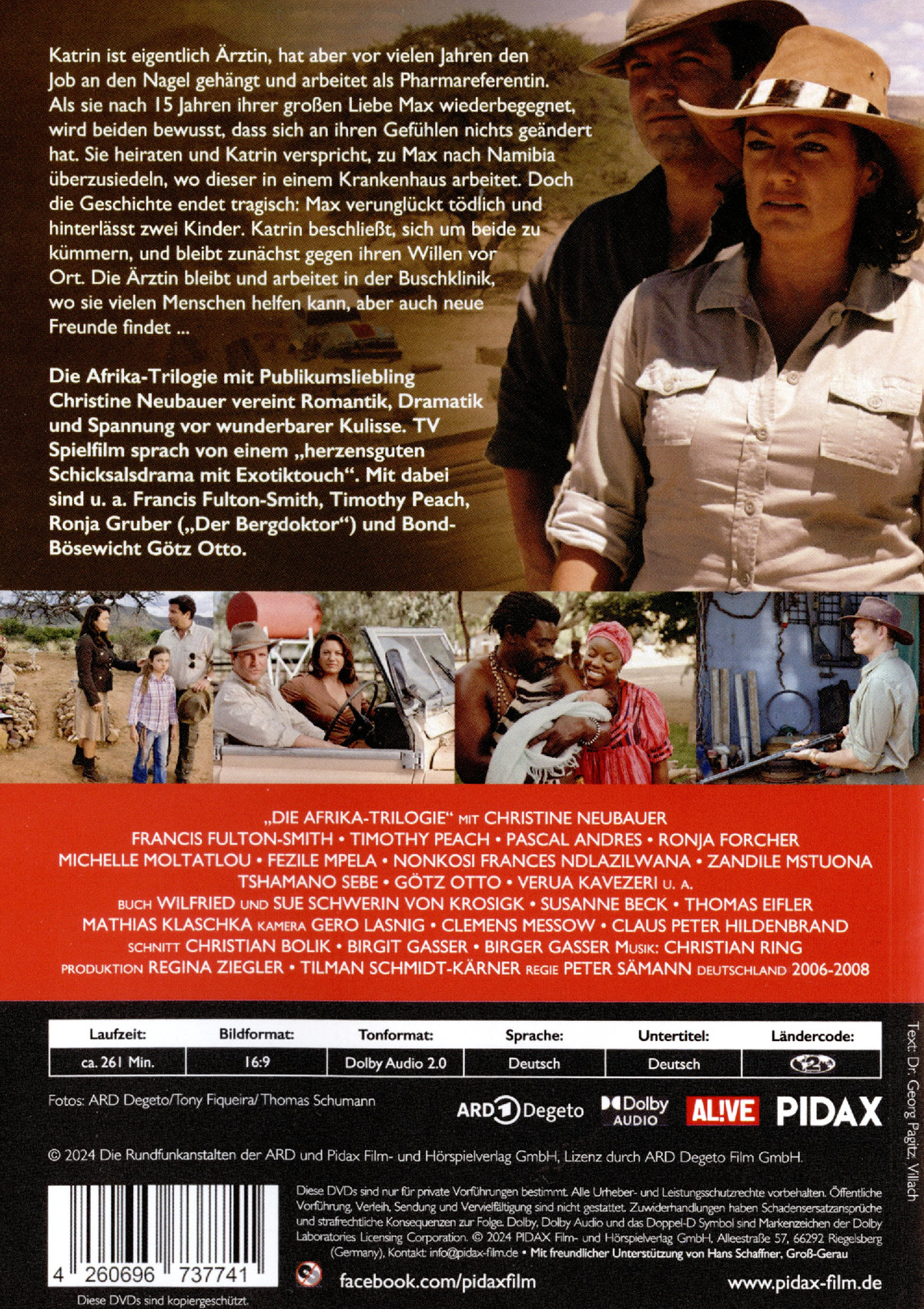 Die Afrika-Trilogie / Die komplette 3-teilige Spielfilmreihe mit Starbesetzung (Pidax Film-Klassiker) [2 DVDs]  (DVD)
