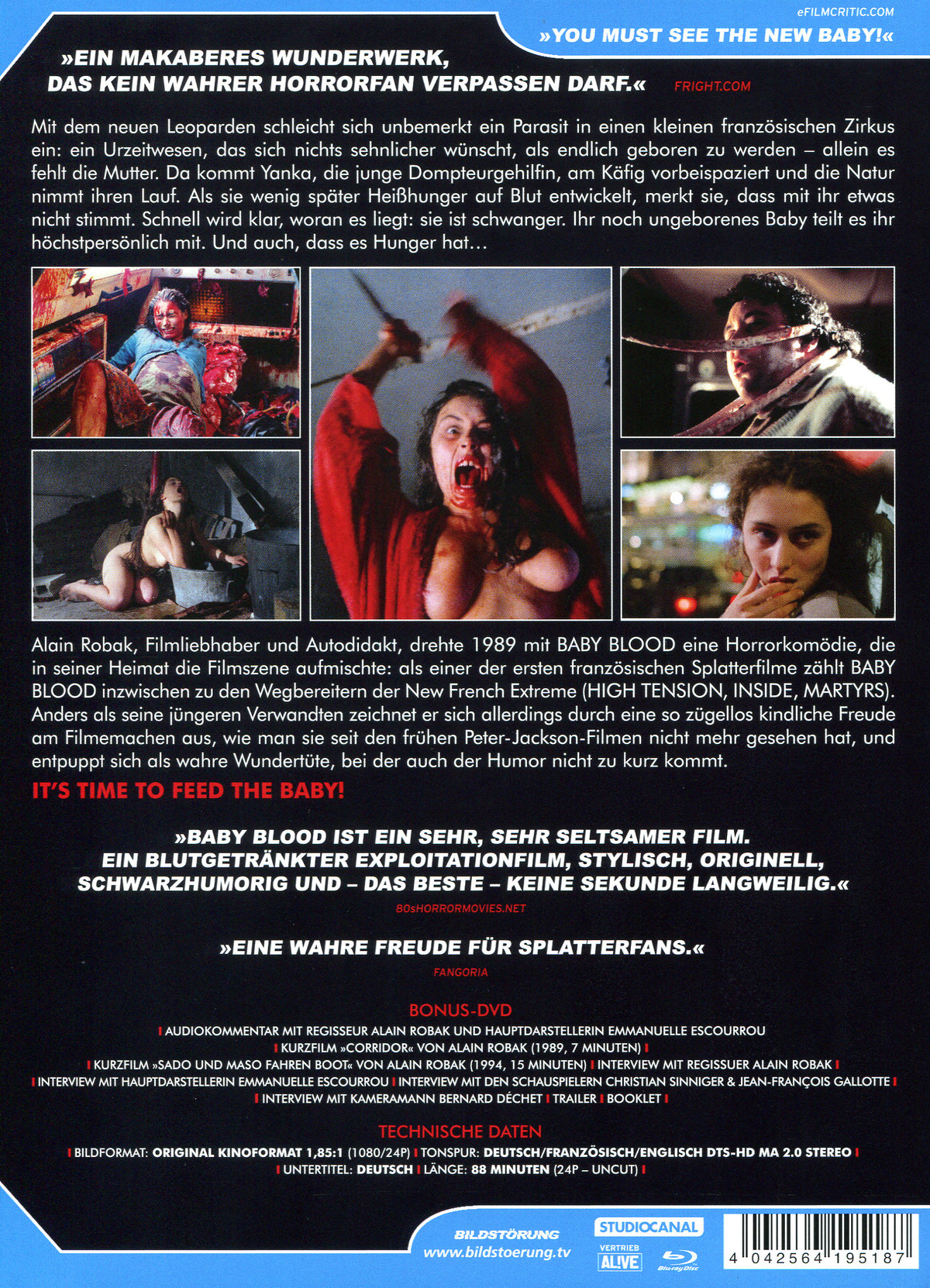 Baby Blood - Uncut Special Edition (blu-ray)