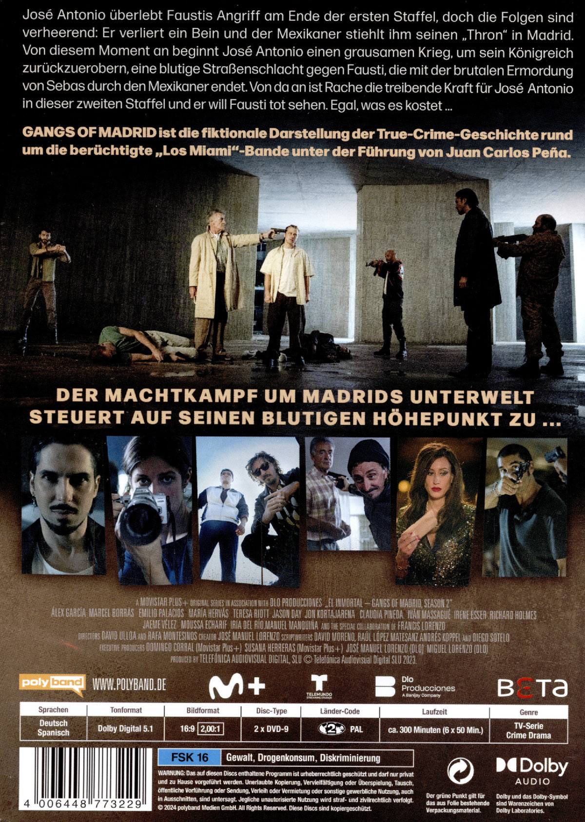Gangs of Madrid - El Inmortal - Staffel 2  [2 DVDs]  (DVD)
