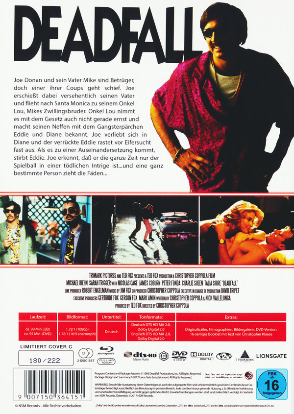 Deadfall - Uncut Mediabook Edition (DVD+blu-ray) (C)