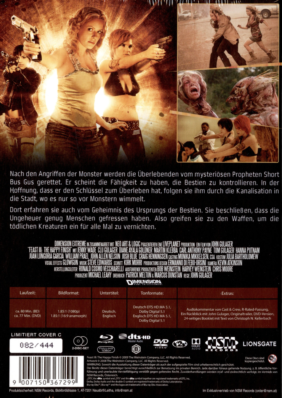 Feast III - The Happy Finish - Uncut Mediabook Edition  (DVD+blu-ray) (C)