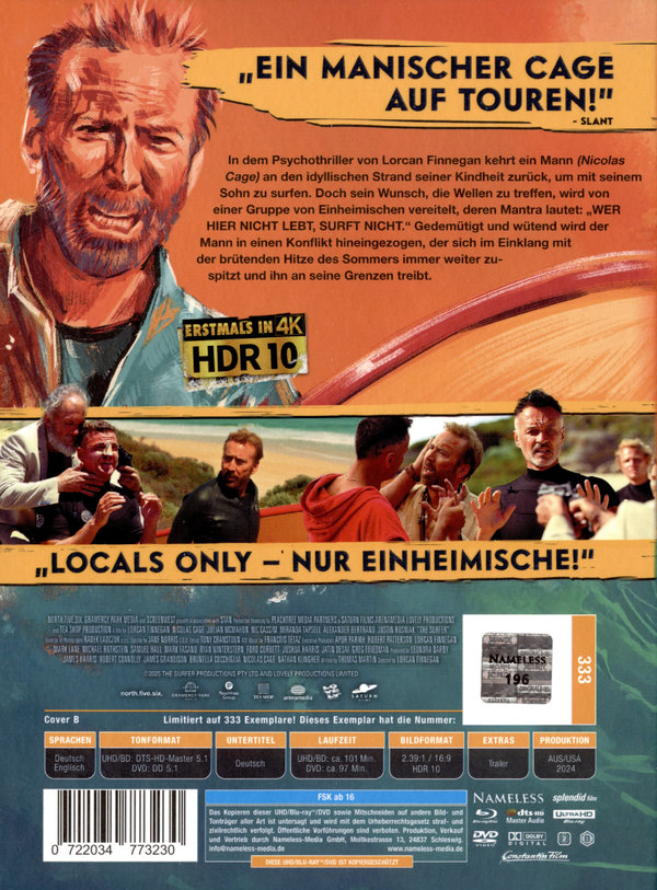 The Surfer - Uncut Mediabook Edition  (4K Ultra HD+blu-ray+DVD) (B)