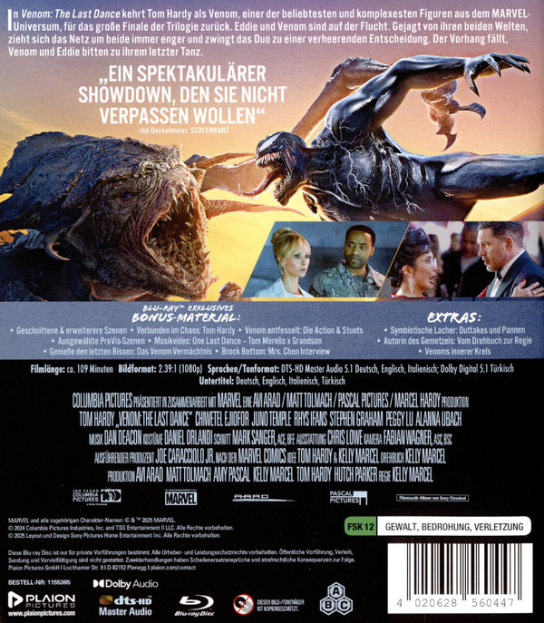 Venom: The Last Dance  (Blu-ray Disc)