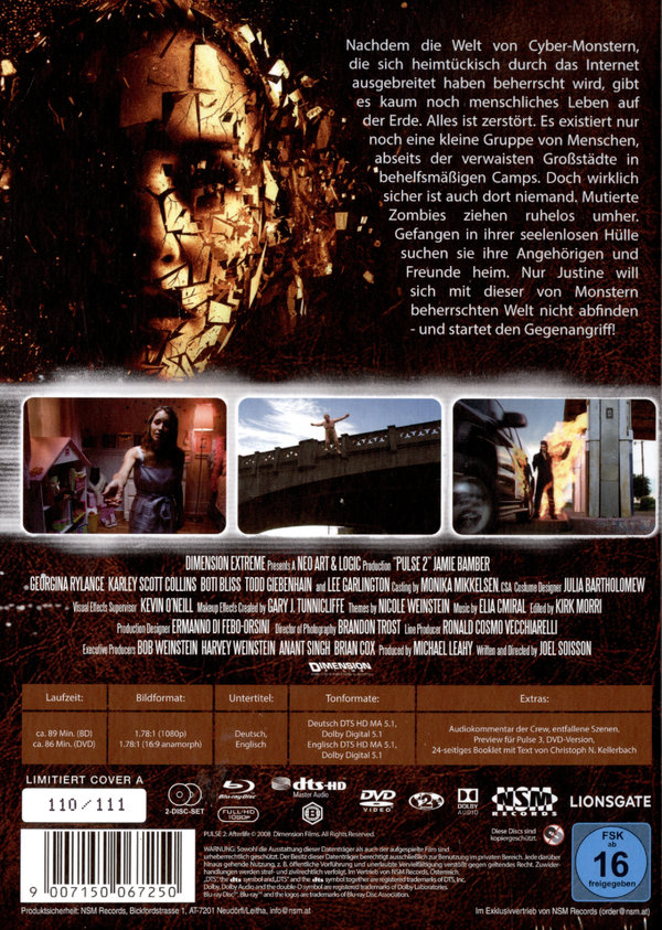 Pulse 2 - Afterlife - Uncut Mediabook Edition  (DVD+blu-ray) (A)