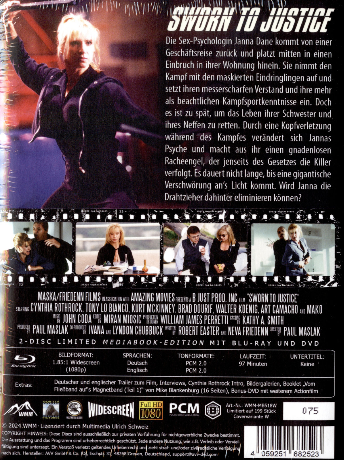 Sworn to Justice - Uncut Mediabook Edition  (blu-ray)