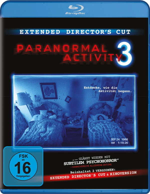 Paranormal Activity 3 - Extended Directors Cut (blu-ray)