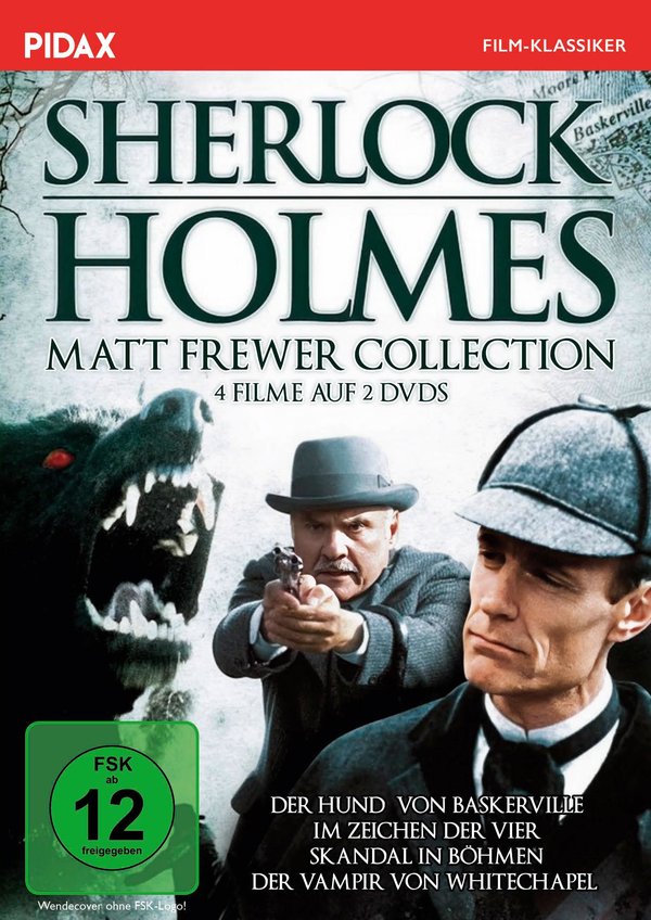 Sherlock Holmes (mit Matt Frewer) - Komplettbox / Die komplette 4-teilige Spielfilmreihe mit Matt Frewer als Meisterdetektiv (Pidax Serien-Klassiker) [2 DVDs]  (DVD)