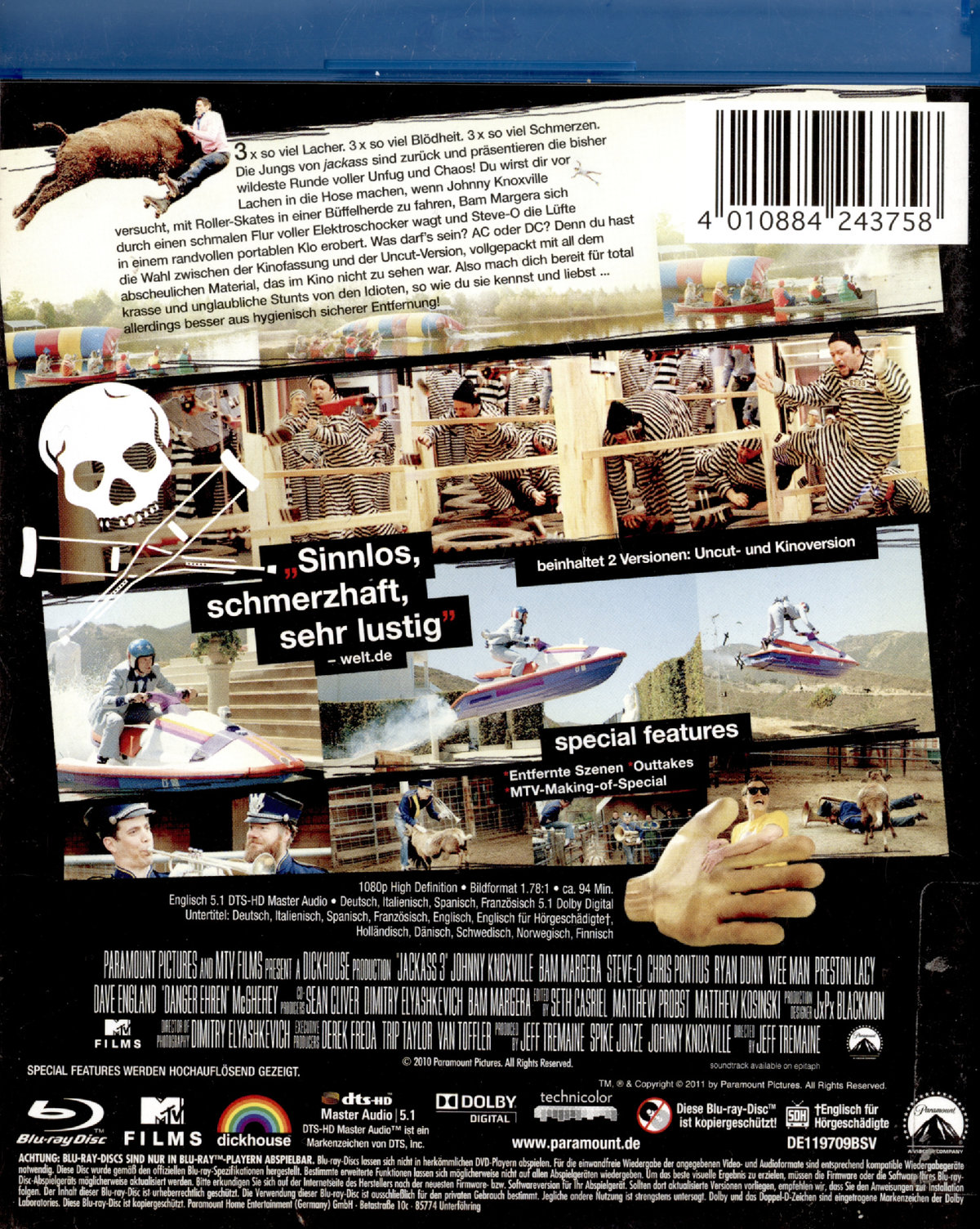 Jackass 3 (blu-ray)