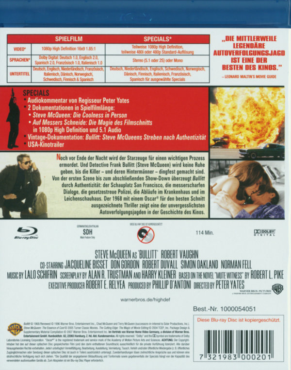 Bullitt (blu-ray)