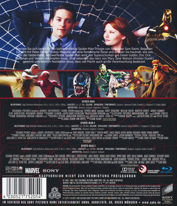 Spider-Man Trilogie - Origins Collection (blu-ray)